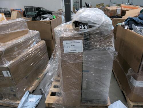 fridge, oreck product, rugs and other items