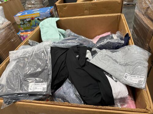 clothing, multiple pairs of tactical socks, some fabletics and much more