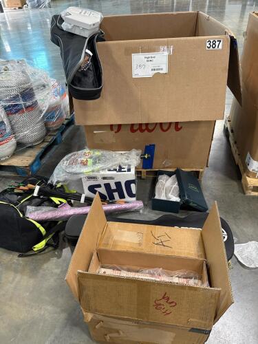 SHOEI helmet, dinner guitar, presonus dm7, tennis racket, ski boots, transformer beast wars, Electra guitar, arrows,