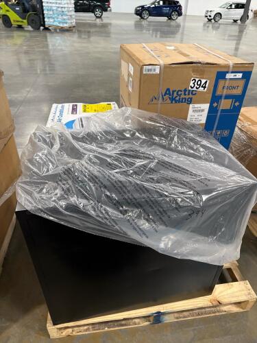 Arctic King fridge, file cabinet and air conditioner