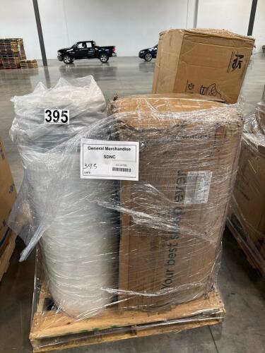 rolled mattress, siena road mattress, and double egg rocking chair