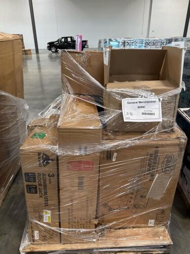 expert grill 4-burner gas grill in graphite, 3 ton aluminum Jack steel floor jack, LED lighted cabinet, display port 2.1 cables, box of books