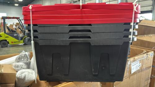 Storage totes, rug, speed heat flameless, Graham medical, blankets, & More