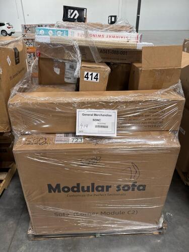 Modular sofa piece, automatic taper, king mattress, baby gate, armchair, toy Storey cups, box of Sparta fuel module PN3015