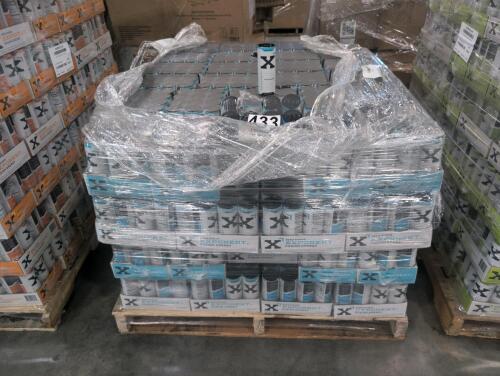 Pallet of blue nova exponent fusion zero sugar energy drinks, Best Buy 5/10/2027, sparkling blue raspberry