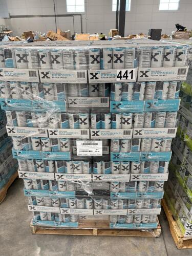 Pallet of blue nova exponent fusion zero sugar energy drinks, Best Buy 5/10/2027, sparkling blue raspberry