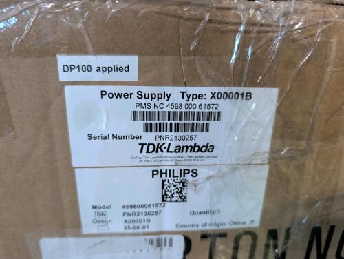 TDK Lambda power supply type x0001b, model 459a0061572
