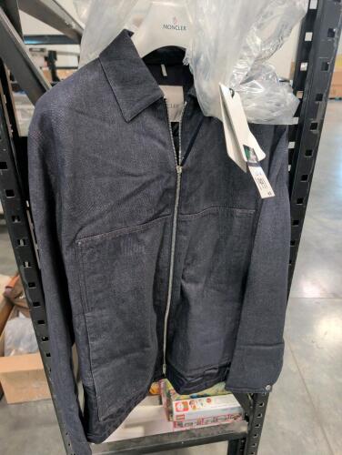 Moncler zip up denim jacket Ormoy Giubbotto, authentic
