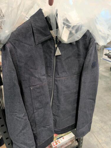 Moncler zip up denim jacket Ormoy Giubbotto, authentic