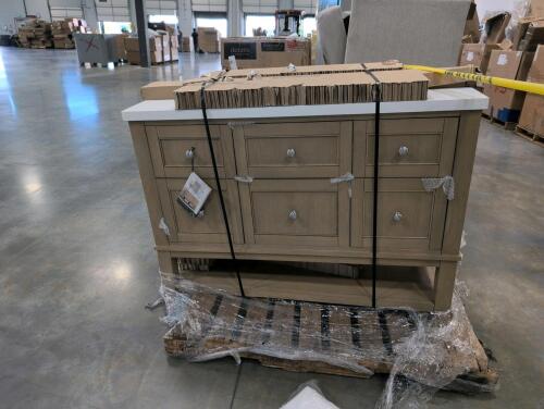 Vanity out of box Customer return states product is damaged