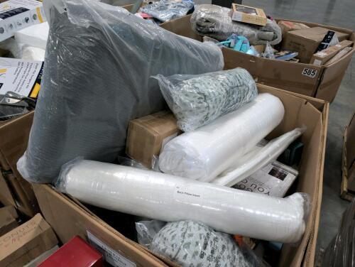 Cushions, garbage can, turf, exam gloves, Canva storage tubes, tower 200, golf, Kip, cushions, yoga mat, & More