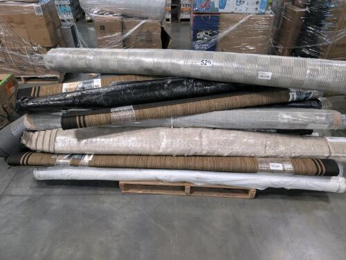 Pallet of rugs