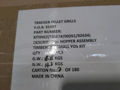 Traeger Grills Hopper Assembly Timberline Small YOS Kit