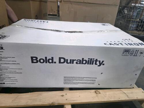Kohler enameled cast iron riverby sink unit number 5871-5ua3-ny