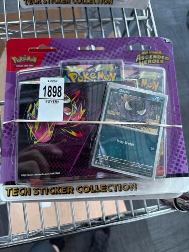 5- pokemon mega evolution ascended Heroes tech sticker collection