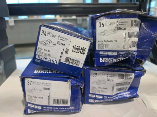 4 Birkenstock shoes