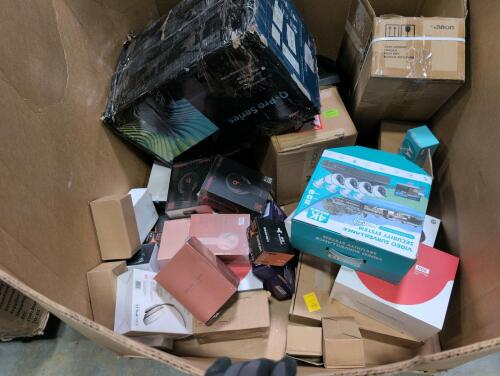 Miscellaneous electronics some do not appear to be authentic, security surveillance, headphones, Q &acirc;&euro;&ldquo; pro series, and more