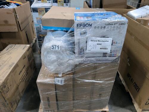 CHATHAM retrospect bike, smart cat litter box, blower, mattress, chair, Epson Eco tank ET &ndash; 5180, High Point over the range microwave, & More