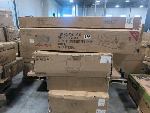 Sofa, treadmill, outdoor furniture, right arm CHAISE, & More