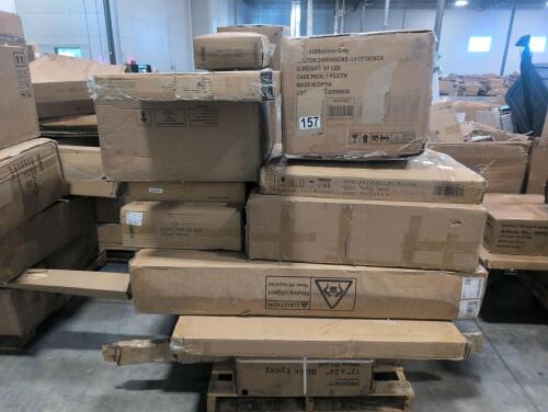 Miscellaneous furniture, coffee table, wire shelf, mattress, cushions, & More