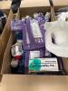 Health and beauty products, supplements, aqua Scott, cleaning wipes, BIOLAGE shampoo, sanitizer, candles, Windex Mary Kay products, diarrhea medicine, Aveeno baby, supplements, shampoo, Young Living Essential Oils, vitamins, hemorrhoid cream, laundry soap - 18