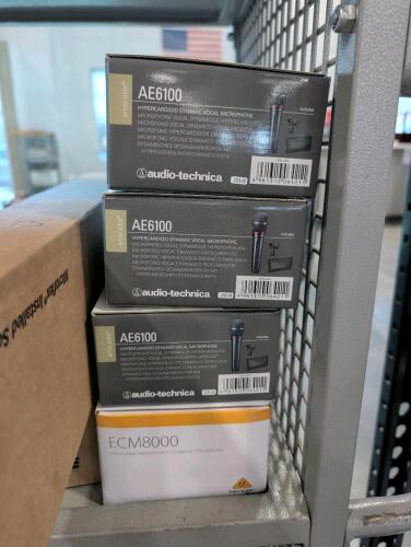 Microphones audio technica AE6100, condenser microphone, SHURE