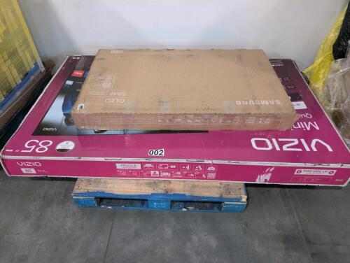 Vizio 85 inch TV not tested condition unknown, Samsung 55 inch TV S84F, not test tested condition unknown