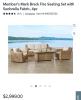 BRECK collection four piece seating set with fire pit