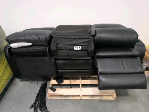 Leather recliner sofa out of box not tested