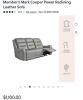 Cooper collection power reclining sofa