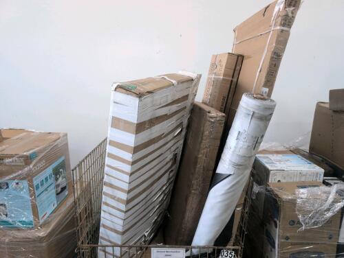 Speed bump, rolled material, Samsung TV boxes taped up condition unknown, Samsung TV Q8 F condition unknown, & More