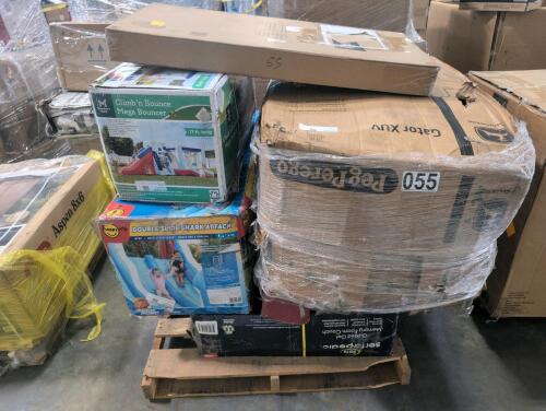 Bounce house, shark attack, memory foam couch, gator UEX kids toy, & More