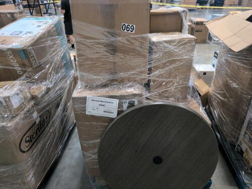 Hand towels, car seat, Troy storage tower, razor wire aluminum frame piece, Twin sienna 12 inch mattress
