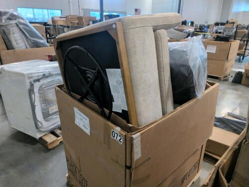 Chair, corona extendable tool, cushion, metal display, & More