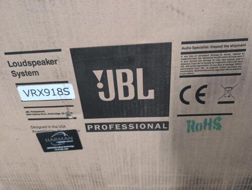 JBL professional loudspeaker system VRX 918S