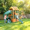 Kid craft Charleston Lodge swingset appears complete