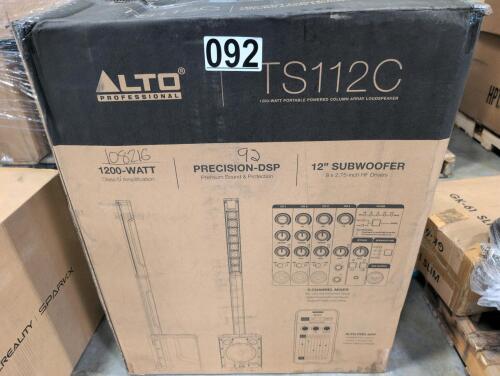 Alto professional 1200 W portable powered column array loudspeaker, TS112C