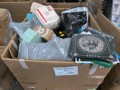 Multiple vinyl records, ROTHS shoes, lug, Mom cozy, furniture cover, gloves, books, & More