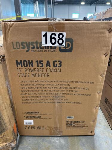 LD systems MON 15 a G3 15 inch powered coaxial stage monitor, LDM0N15AG3W