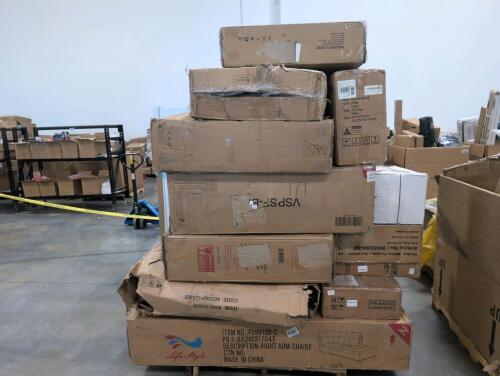 Miscellaneous furniture, mattress, right arm CHAISE, sofa, & More