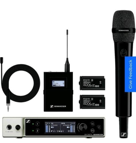 Sennheiser ew dx make 2 set R1-9 and handheld set