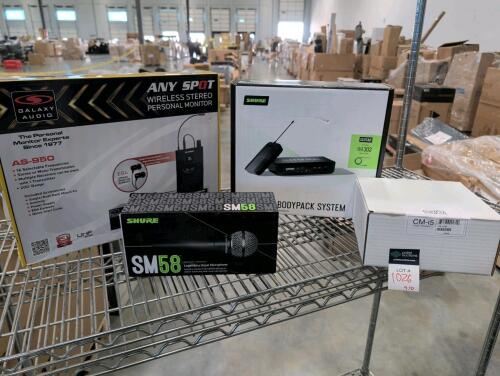 miscellaneous AV equipment, shure, any spot, both of microphone