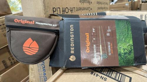 Jumbo roll, trimmer, Redington fly rod, seating, metal fencing, undergarments, moving in storage box kit, & More