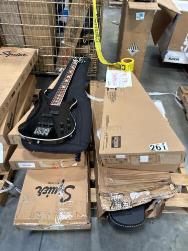 Multiple guitars Ibanez, squire, Yamaha