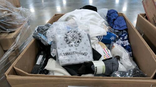 Clothing: sandals, DC shoes, Disney sweatshirt, chrome hearts, cuts, bomba, and more