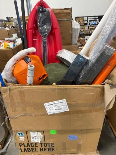 Kayak, mop head handle, STIHL case, cushions, fence post, rolled material, Toy, & More