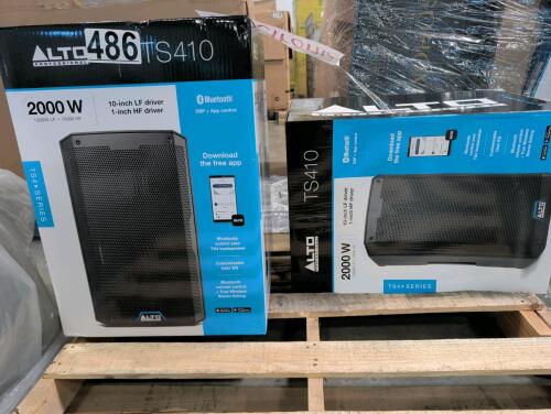 (2) Alto TS410 200 W speakers