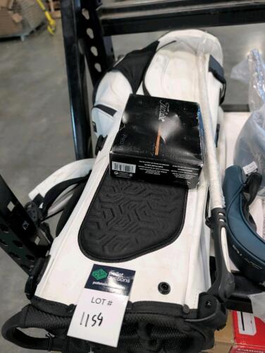 Sunday golf bag and titleist Pro v1 golf balls