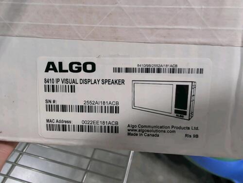 Algo 8410 IP visual display speakers