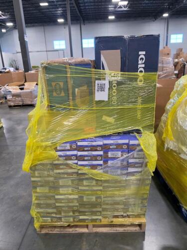 Igloo cooler, premium laminate flooring 17 ft.&sup2; per box approximately 50 boxes, mattress
